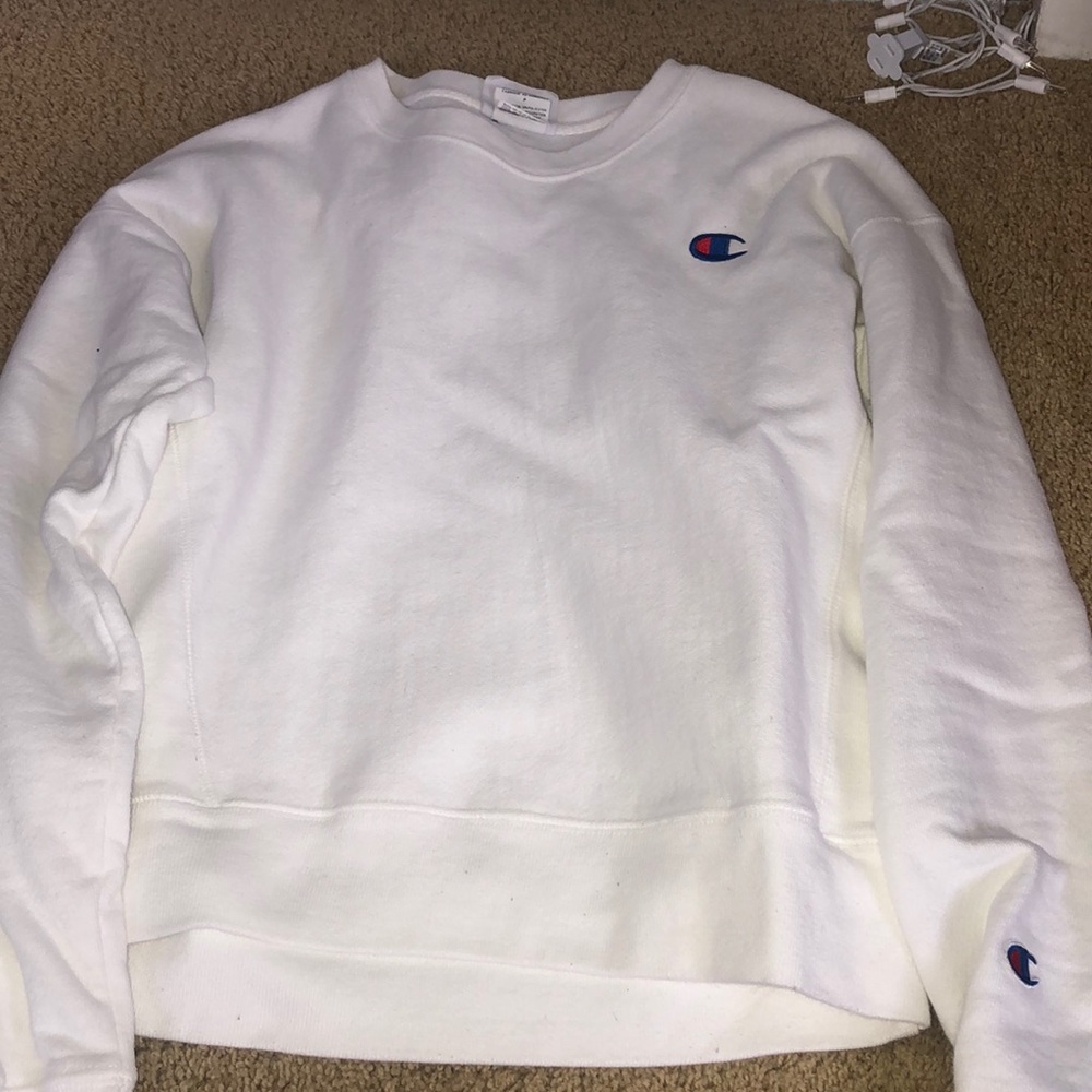 white champion crew neck